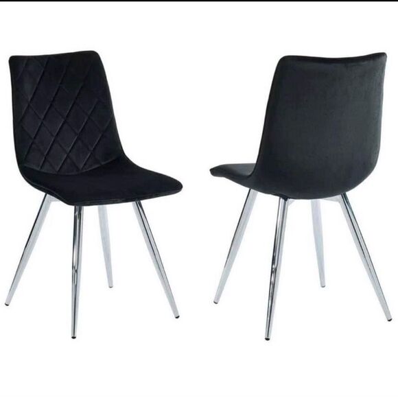 Other - Dining Chairs (set of 2) Black & Chrome 🤍🖤. NEW.✨